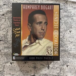White Mountain Hollywood Legends Puzzle - Bold Red and Gold